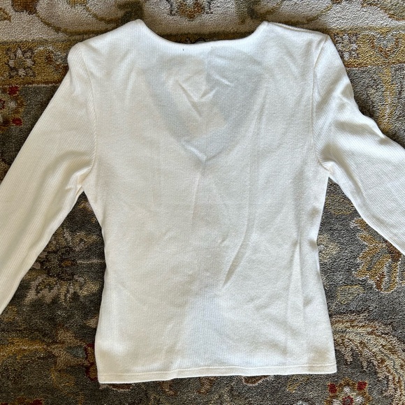 Corset style cream Zara Sweater - Picture 4 of 5